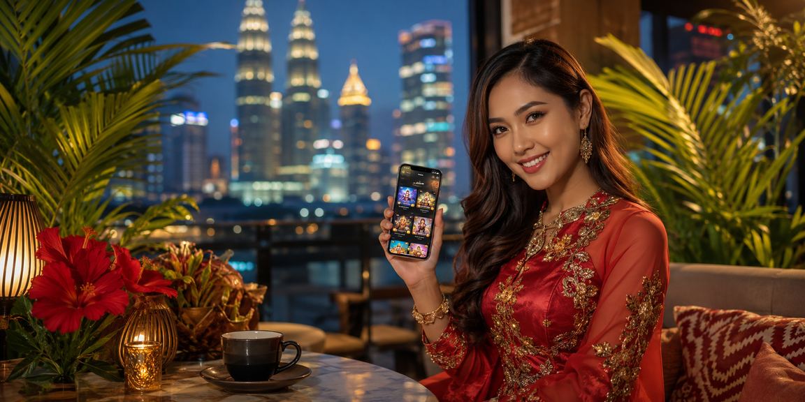 Pemain menikmati jackpot kasino melalui peranti mudah alih di Petaling Jaya